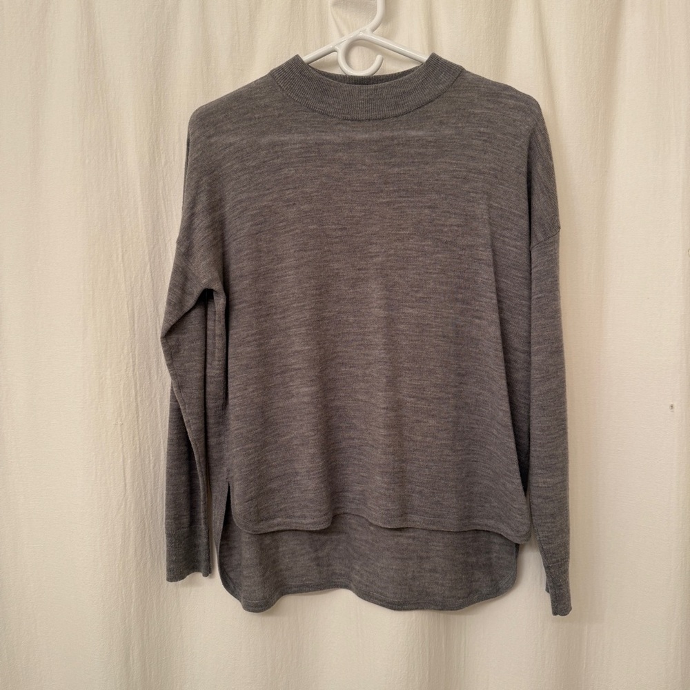 Madewell Mockneck Boxy Pullover Sweater